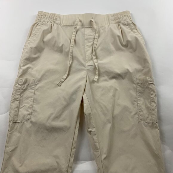 TALL Old Navy Wish Bone Poplin Pull On Cargo Jogger Pant MT - Picture 2 of 6